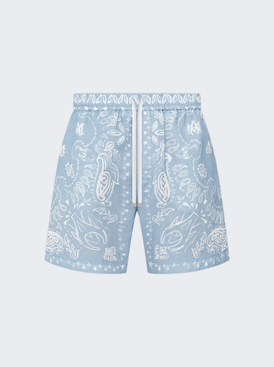 Bandana Watercolor Shorts Cerulean