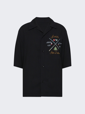 Pool Cue Bowling Shirt Black