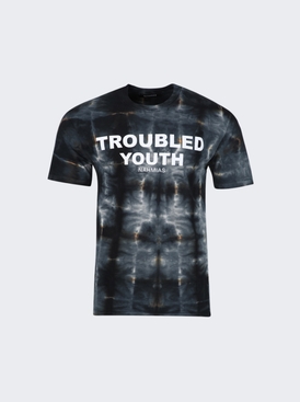 Troubled Youth T-shirt Black Tie-dye