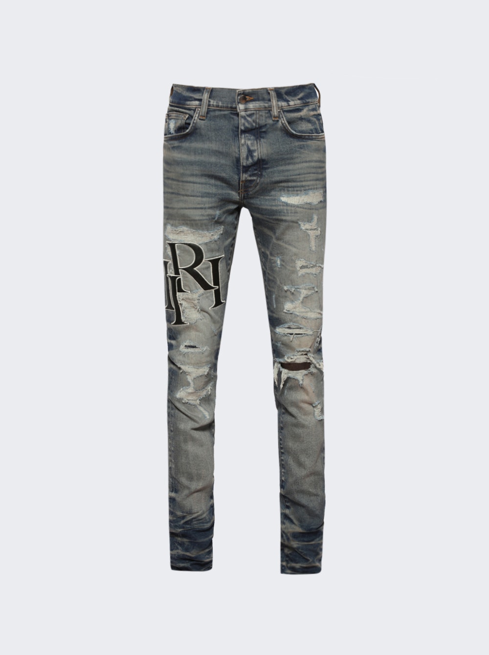 Staggered Logo Jean Vintage Indigo | The Webster