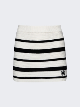 Striped Mini Skirt Black Alabaster
