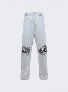 Straight Light Denim Pants