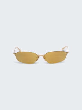 Metal Square Sunglasses Gold