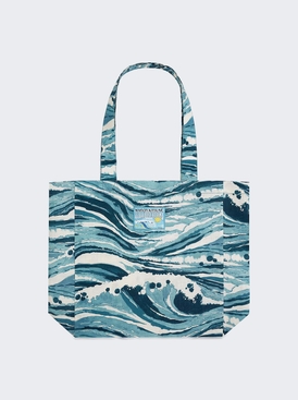 X Maison Kitsune Balade Wave Tote Blue