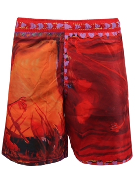 Long Print Swim Trunks