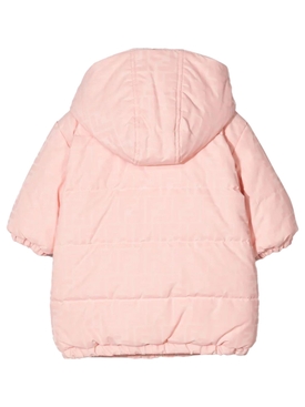 Baby Zip Up Jacket With Snap Hood Pink secondary image