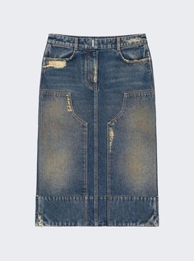 A-line Midi Skirt With Patches