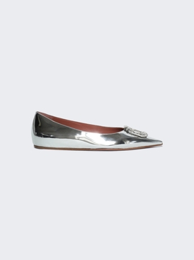 Camelia Flat Silver Mirror