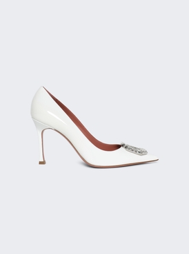 Camelia Patent Leather Pumps White