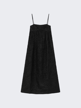 Cavola Embroided Long Dress Black