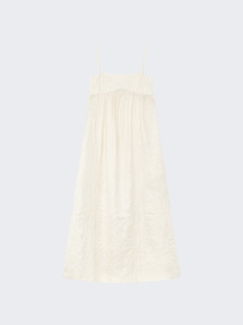 Cavola Embroided Long Dress Ivory