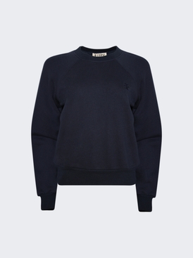 Shrunken Raglan Sweatshirt Navy