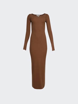 Maxi Square Neck Dress Earth Ear