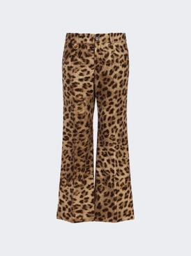 Leopard Trousers Worn Brown