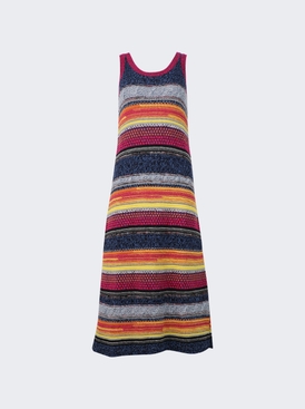 Striped Knitted Midi Dress
