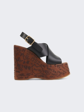 Maxime Wedge Sandal Black