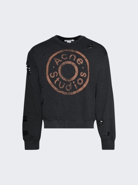 Printed Logo Sweater Black Melange