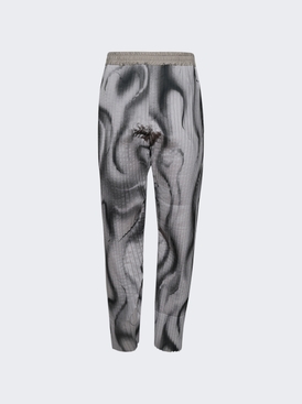 Pleated Two Piece Pants Allover Silver