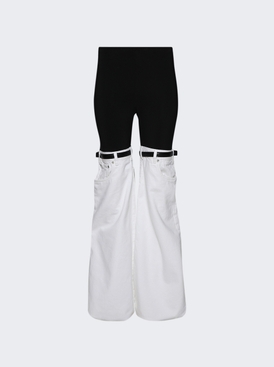 Hybrid Denim Trousers Black And White