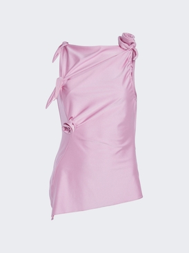 Asymmetric Flower Top Pink