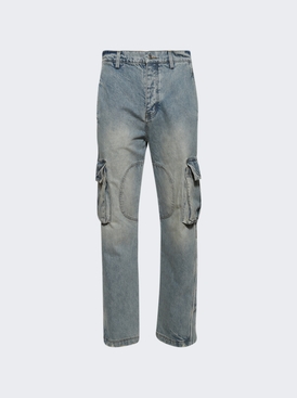 Track Logo Cargos Jeans Ligth Wash