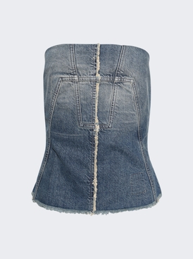 Bustier Top Washed Indigo