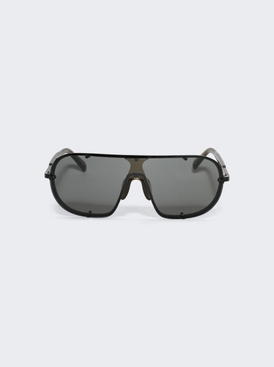 X Dries Van Noten 216 C3 Aviator Sunglasses Black