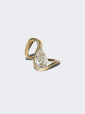 Diamond Trace Ribbon Ring 18k Yellow Gold