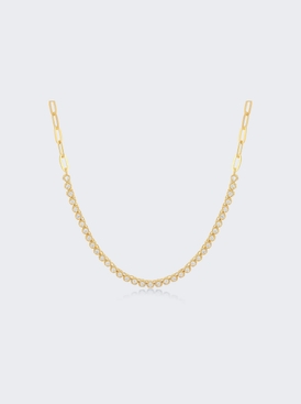 Diamond Segment Mini Link Necklace