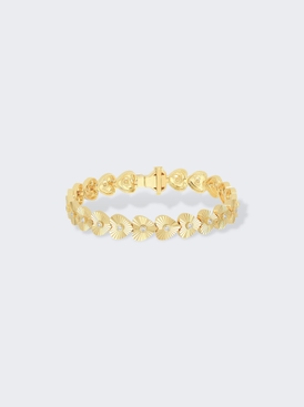 Diamond Fluted Heart Eternity Bracelet