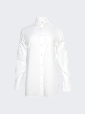 Long-sleeved Button Down White