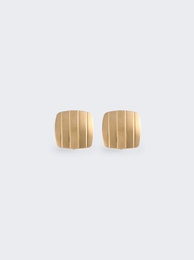 Slot Clip Earrings Gold