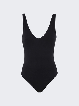 V Neck Bodysuit Soot