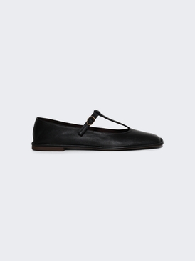 Square T-strap Shoe Black