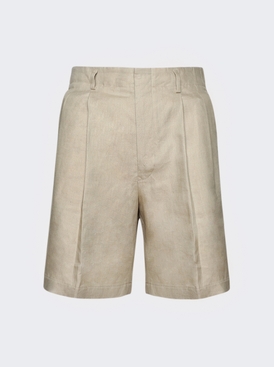 Joetsu Tropical Linen Bermuda Shorts