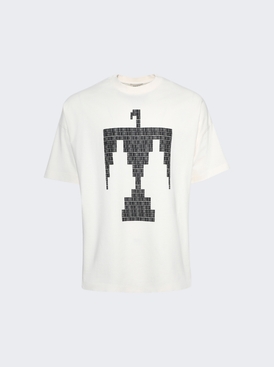 Eagle Black Print Tee Cream