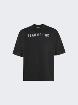 Logo Print Tee Black