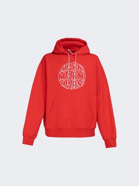 Hooded Sweatshirt Lacquer Red