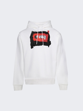 Painted Hoodie Lily White