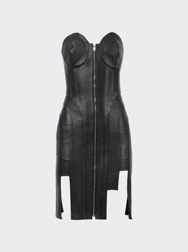 Leather Corset Cone Dress