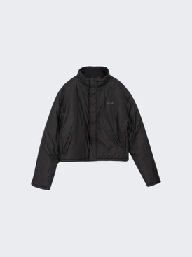 Team Tag Cropped Puffer Jacket Black