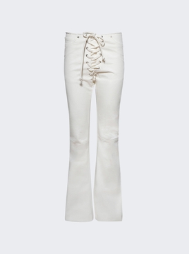 Lace-up Jeans Winter White