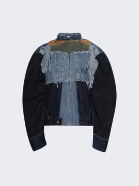 Upcycled Denim Jacket Blue