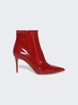 High Heel Ankle Boots Patent Red