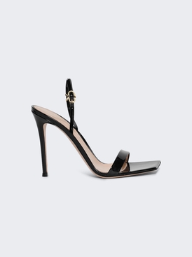 Ribbon Stiletto Sandals Black