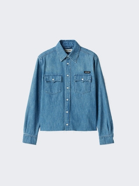 Chambray Shirt Azzurro