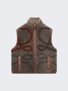 Vest Beige And Khaki