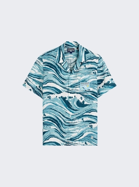 X Maison Kitsune Charli Wave Shirt Blue