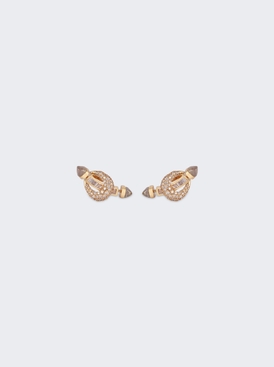Chakra Diamond Baguette Ear Studs 18k Yellow Gold