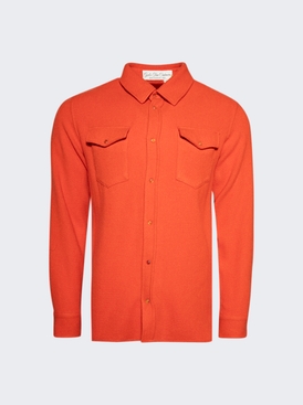 Fire Solid Cashmere Shirt Carnelian